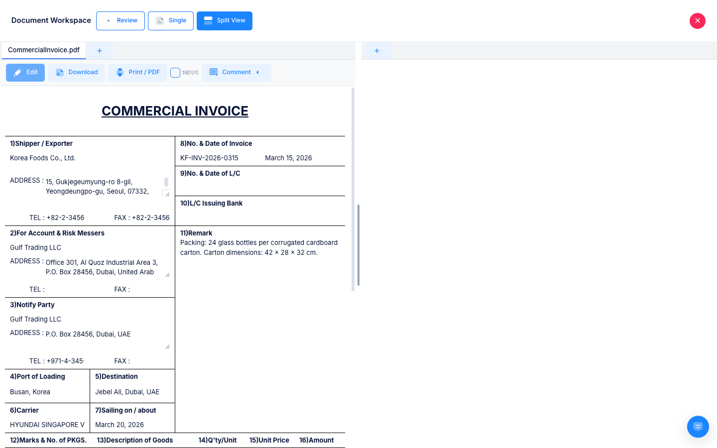 Split View mode